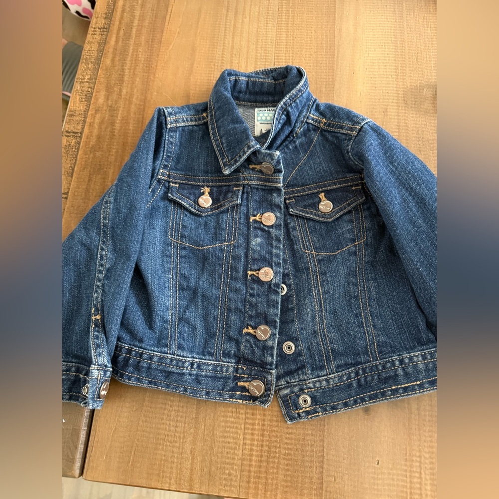 Old Navy Blue Jean Jacket Classic Trucker Style